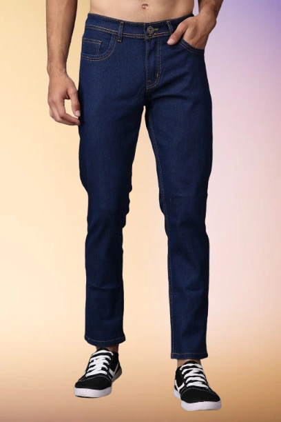 EditLook Men Mid Rise Blue Jeans